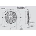 Ανεμιστήρας 255mm 12V Spal Ωθήσεως VA11-AP7/C-57S Κλιματισμός Αυτοκινήτου - AutoFreeze