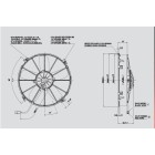 Ανεμιστήρας 305mm 24V βαρέως τ. Spal Ωθήσεως VA01-BP70/LL-36S Κλιματισμός Αυτοκινήτου - AutoFreeze