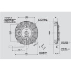 Ανεμιστήρας 190mm 12V Spal Ωθήσεως VA14-AP7/C-34S Κλιματισμός Αυτοκινήτου - AutoFreeze