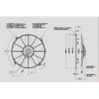 Ανεμιστήρας 305mm 24V βαρέως τ. Spal Αναρροφήσεως VA01-BP70/LL-36A Κλιματισμός Αυτοκινήτου - AutoFreeze