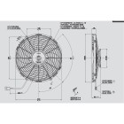 Ανεμιστήρας 305mm 24V ενισχ. Spal Αναρροφήσεως VA10-BP50/C-61A Κλιματισμός Αυτοκινήτου - AutoFreeze
