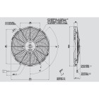 Ανεμιστήρας 305mm 12V Spal Ωθήσεως VA10-AP10/C-61S Κλιματισμός Αυτοκινήτου - AutoFreeze