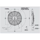 Ανεμιστήρας 280mm 12V Spal Ωθήσεως VA09-AP8/C-54S Κλιματισμός Αυτοκινήτου - AutoFreeze