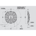 Ανεμιστήρας 255mm 24V Spal Αναρροφήσεως VA11-BP12/C-57A Κλιματισμός Αυτοκινήτου - AutoFreeze