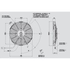 Ανεμιστήρας 255mm 12V Spal Αναρροφήσεως VA11-AP7/C-57A Κλιματισμός Αυτοκινήτου - AutoFreeze