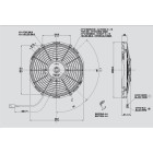 Ανεμιστήρας 280mm 12V Spal Αναρροφήσεως VA09-AP8/C-54A Κλιματισμός Αυτοκινήτου - AutoFreeze