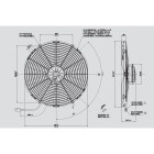 Ανεμιστήρας 385mm 12V βαρέως τ.Spal Αναρροφήσεως VA18-AP71/LL-59A Κλιματισμός Αυτοκινήτου - AutoFreeze