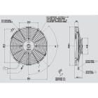 Ανεμιστήρας 280mm 24V ενισχ.Spal Αναρροφήσεως VA09-BP50/C-27A Κλιματισμός Αυτοκινήτου - AutoFreeze