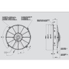 Ανεμιστήρας 305mm 12V βαρέως τ. Spal Αναρροφήσεως VA01-AP70/LL-36A Κλιματισμός Αυτοκινήτου - AutoFreeze