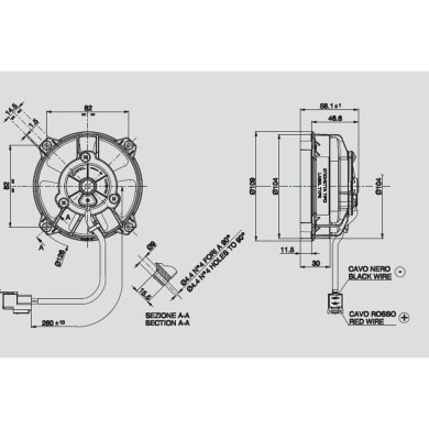 Ανεμιστήρας 96mm 12V Spal Αναρροφήσεως VA32-A101-62A Κλιματισμός Αυτοκινήτου - AutoFreeze
